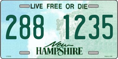 NH license plate 2881235