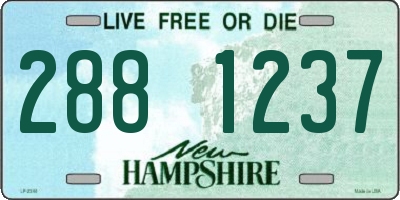 NH license plate 2881237