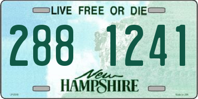 NH license plate 2881241