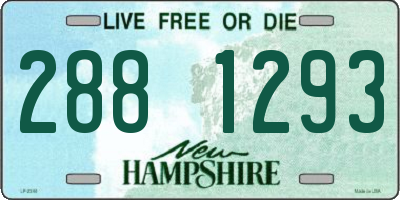 NH license plate 2881293