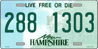 NH license plate 2881303
