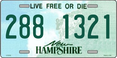 NH license plate 2881321
