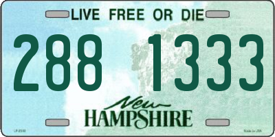 NH license plate 2881333