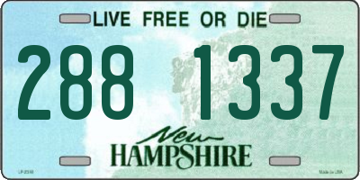 NH license plate 2881337