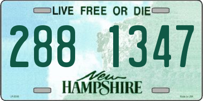 NH license plate 2881347