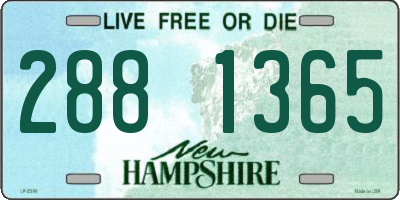 NH license plate 2881365