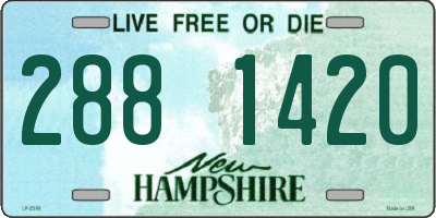 NH license plate 2881420