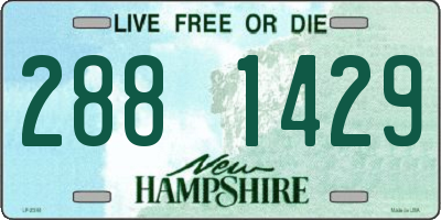 NH license plate 2881429