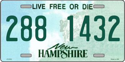 NH license plate 2881432