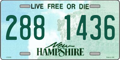 NH license plate 2881436