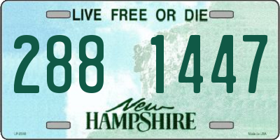 NH license plate 2881447