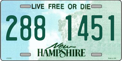 NH license plate 2881451