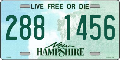 NH license plate 2881456