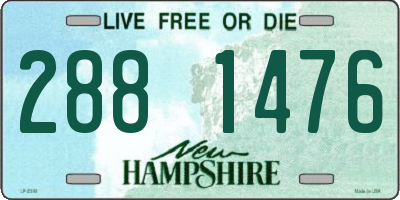 NH license plate 2881476