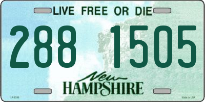 NH license plate 2881505