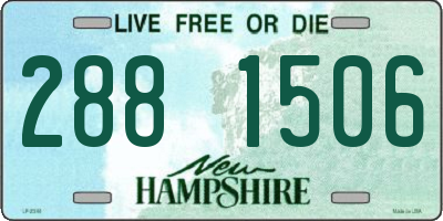 NH license plate 2881506