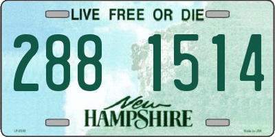 NH license plate 2881514