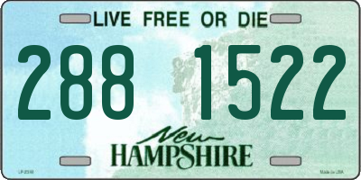 NH license plate 2881522