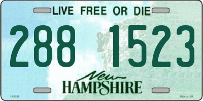 NH license plate 2881523