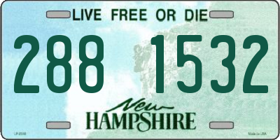 NH license plate 2881532