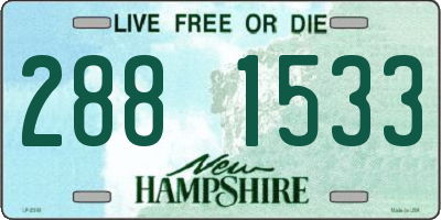 NH license plate 2881533