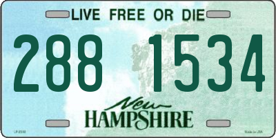 NH license plate 2881534