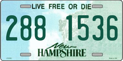 NH license plate 2881536