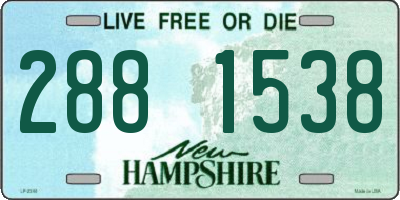 NH license plate 2881538