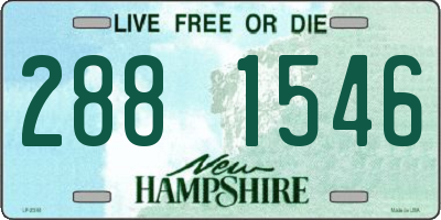 NH license plate 2881546