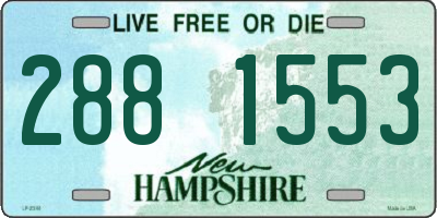 NH license plate 2881553