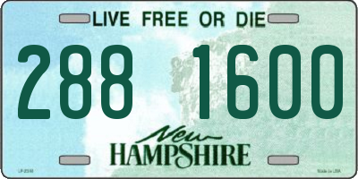 NH license plate 2881600