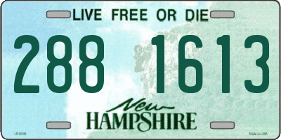 NH license plate 2881613