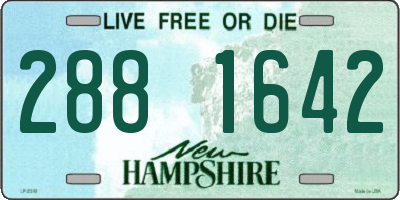 NH license plate 2881642