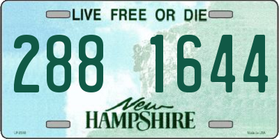 NH license plate 2881644