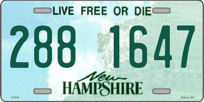 NH license plate 2881647