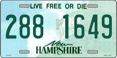NH license plate 2881649