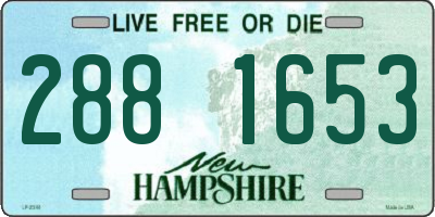 NH license plate 2881653