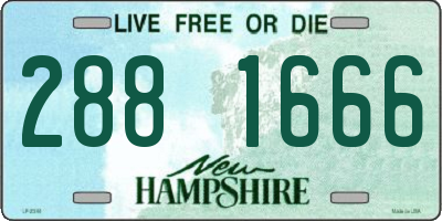 NH license plate 2881666