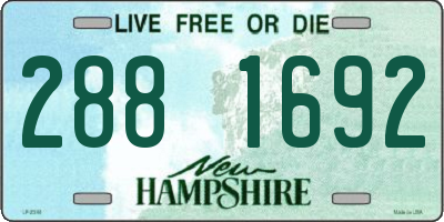NH license plate 2881692