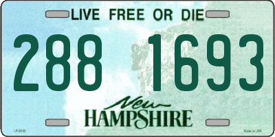 NH license plate 2881693