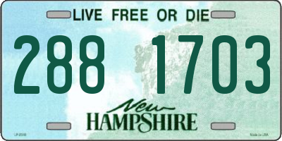 NH license plate 2881703
