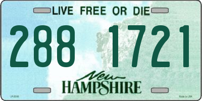 NH license plate 2881721