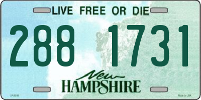 NH license plate 2881731