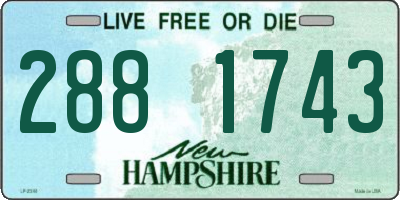 NH license plate 2881743