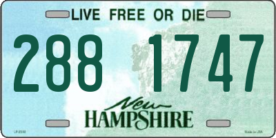 NH license plate 2881747