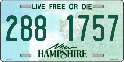 NH license plate 2881757