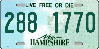 NH license plate 2881770