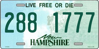 NH license plate 2881777