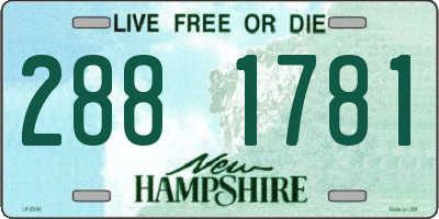NH license plate 2881781
