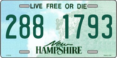 NH license plate 2881793